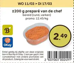 Bon Ap Preparé van de chef aanbieding