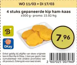 Bon Ap Gepaneerde kip ham-kaas aanbieding