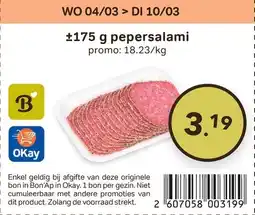 Bon Ap Pepersalami aanbieding