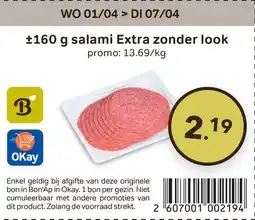 Bon Ap Salami extra zonder look aanbieding