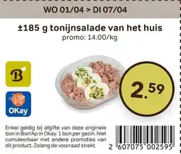 Bon Ap Tonijnsalade van het huis aanbieding