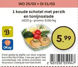 Bon Ap 1 koude schotel met perzik en tonijnsalade aanbieding