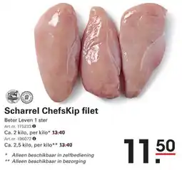 Sligro Scharrel chefskip filet aanbieding