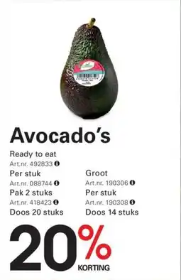 Sligro Avocado's aanbieding