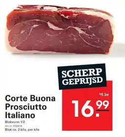 Sligro Corte Buona Prosciutto Italiano aanbieding