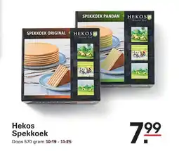 Sligro Hekos spekkoek aanbieding