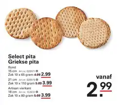 Sligro Select pita griekse pita aanbieding