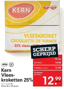 Sligro Kern Vlees kroketten 25% aanbieding