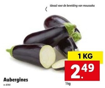 Lidl Aubergines aanbieding