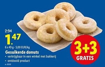Lidl Gesuikerde donuts aanbieding