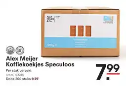 Sligro Alex Meijer Koffiekoekjes Speculoos aanbieding