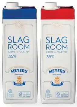 Sligro Meyerij Slagroom Zonder suiker / Met suiker aanbieding