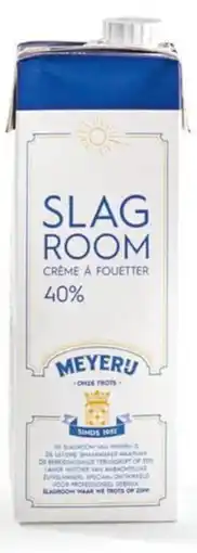 Sligro Meyerij Slagroom zonder suiker 40% aanbieding