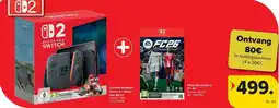 Carrefour Console Nintendo Switch 2 + Mario Kart World + Nintendo Switch 2 FC 26 aanbieding