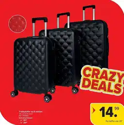 Carrefour Trolleykoffer op 8 wieltjes aanbieding