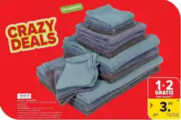 Carrefour Tiseco Set van 2 washandjes aanbieding