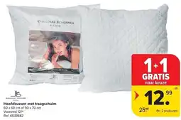 Carrefour Hoofdkussen met traagschuim aanbieding