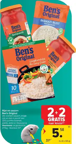 Carrefour Rijst en sauzen Ben’s Original aanbieding