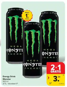 Carrefour Energy Drink Monster aanbieding