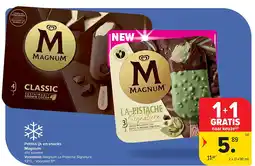 Carrefour Potten ijs en snacks Magnum aanbieding