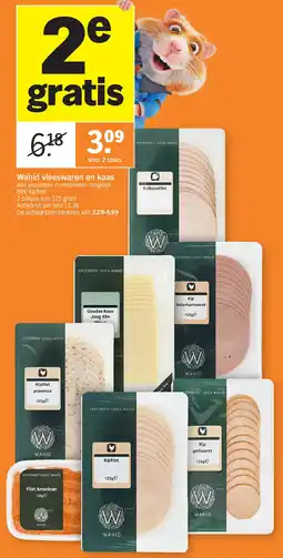 Albert Heijn Wahid vleeswaren en kaas aanbieding