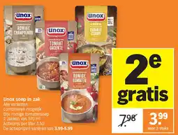 Albert Heijn Unox soep in zak aanbieding