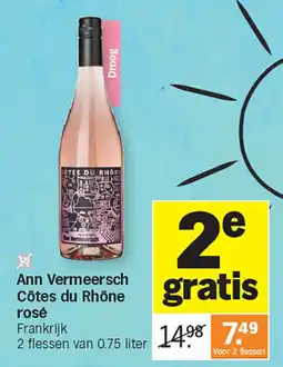 Albert Heijn Ann Vermeersch Côtes du Rhône rosé aanbieding