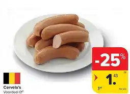 Carrefour Cervela’s aanbieding
