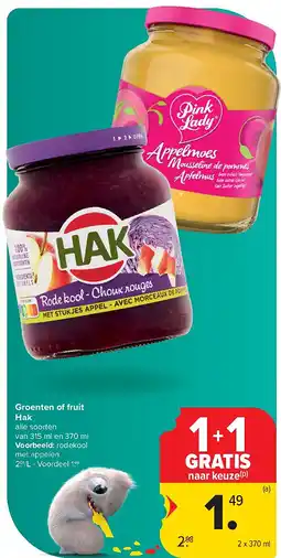 Carrefour Groenten of fruit Hak aanbieding