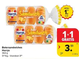Carrefour Botersandwiches Harrys aanbieding