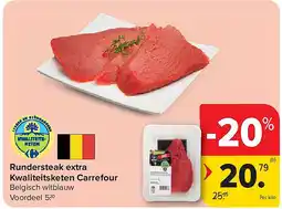 Carrefour Rundersteak extra Kwaliteitsketen Carrefour aanbieding