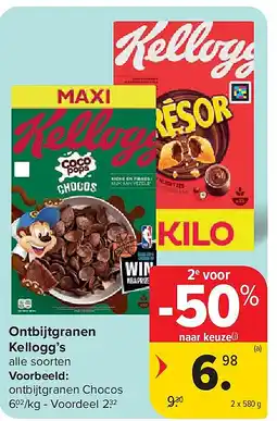 Carrefour Ontbijtgranen Kellogg’s aanbieding