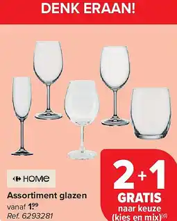 Carrefour Assortiment glazen aanbieding