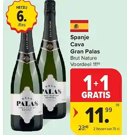 Carrefour Spanje Cava Gran Palas aanbieding