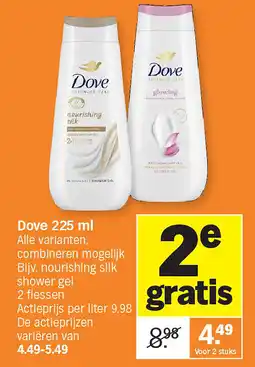 Albert Heijn Dove 225 ml aanbieding