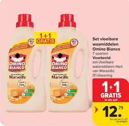 Carrefour Set vloeibare wasmiddelen Omino Bianco aanbieding
