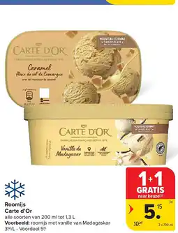 Carrefour Roomijs Carte d’Or aanbieding