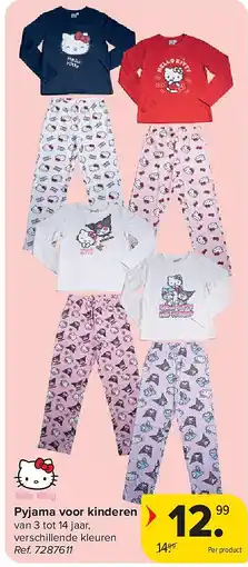 Carrefour Pyjama voor kinderen aanbieding