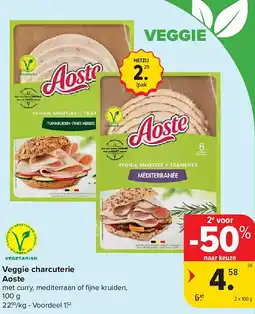 Carrefour Veggie charcuterie Aoste aanbieding