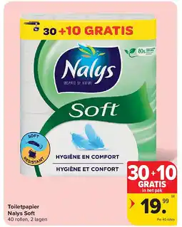 Carrefour Toiletpapier Nalys Soft aanbieding