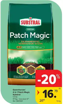 Carrefour Gazonherstel 4 in 1 Patch Magic Substral aanbieding