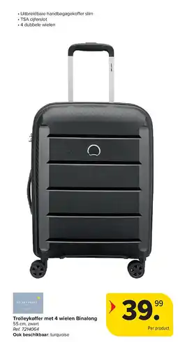 Carrefour Trolleyko er met 4 wielen Binalong aanbieding