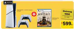 Carrefour Console PS5 Slim + 2 controllers inbegrepen aanbieding