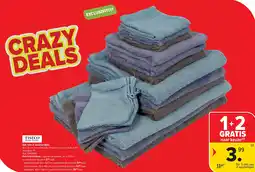 Carrefour Set van 2 washandjes aanbieding