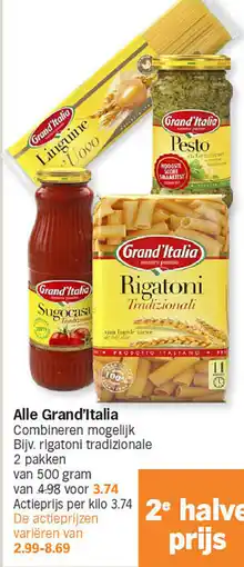 Albert Heijn Alle Grand'Italia aanbieding