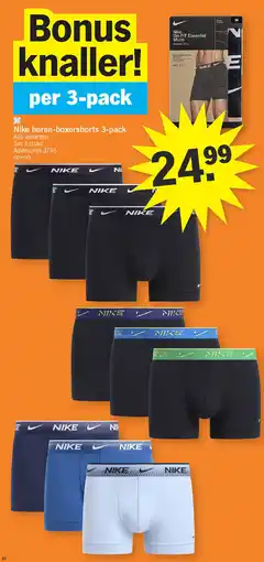 Albert Heijn Nike heren-boxershorts aanbieding