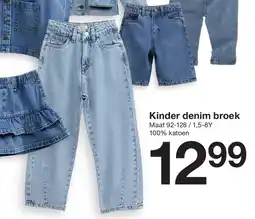 Zeeman Kinder denim broek aanbieding