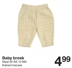 Zeeman Baby broek aanbieding