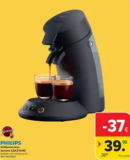 Carrefour Philips Koffemachine Senseo CSA210/60 aanbieding