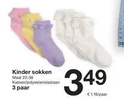 Zeeman Kinder sokken aanbieding